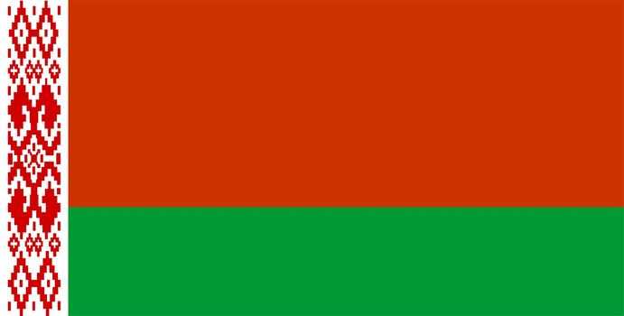 2D illustration of the flag of Belarus