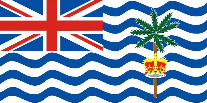 2D illustration of the flag of British Indian Ocean Territory