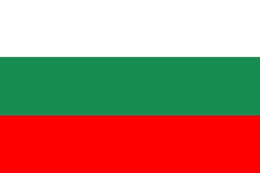 2D illustration of the flag of Bulgaria vector