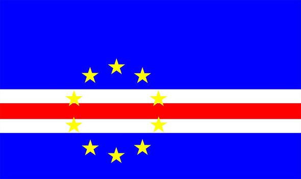 2D illustration of the flag of Cape Verde vector