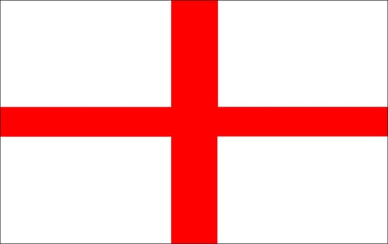 2D illustration of the flag of England