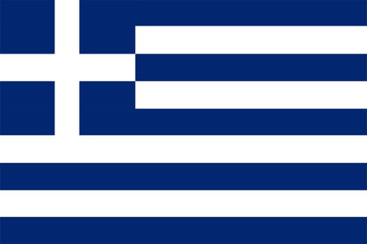 2D illustration of the flag of Greece vector