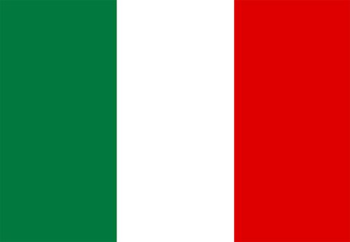 Flag of Italy national country symbol illustration
