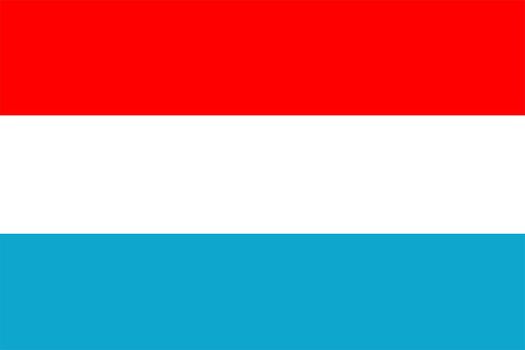 2D illustration of the flag of Luxembourg vector