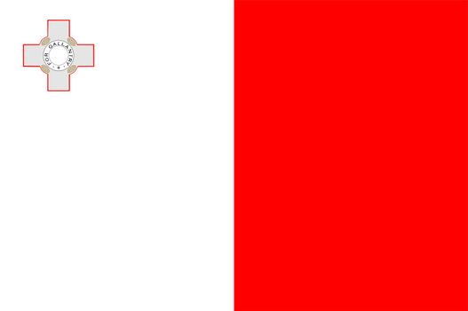 2D illustration of the flag of Malta