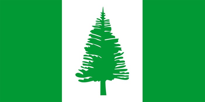 2D illustration of the flag of Norfolk Island