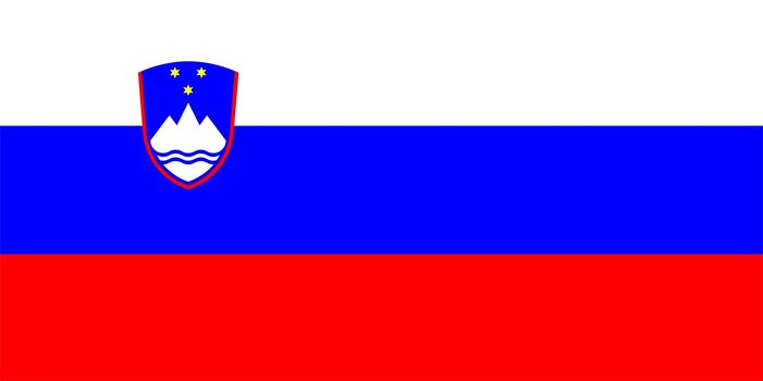 2D illustration of the flag of Slovenia