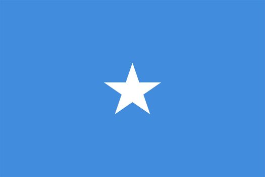 2D illustration of the flag of Somalia