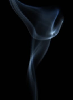 Smoke with a black background. Abstract element to help your design