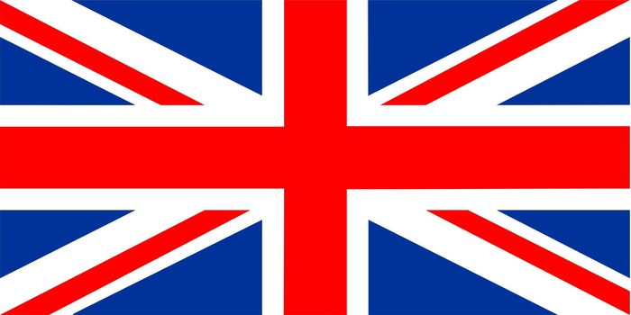 2D illustration of the flag of United Kingdom