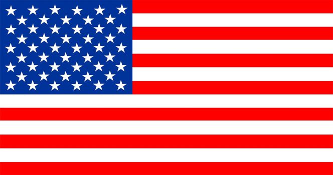 2D illustration of the flag of United States