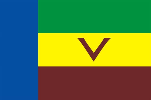 2D illustration of the flag of Venda