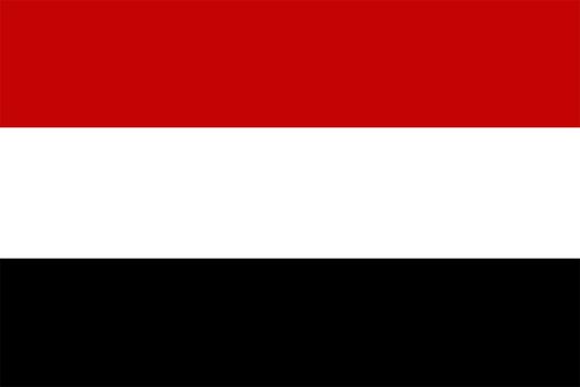 2D illustration of the flag of yemen