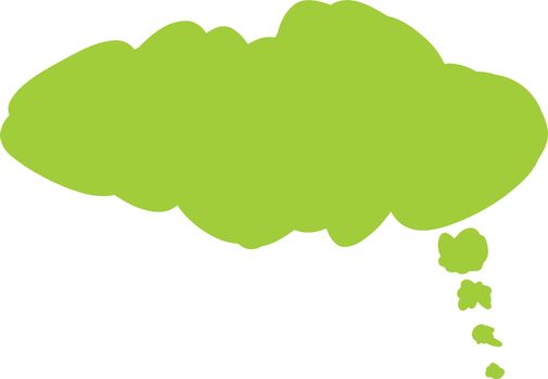 Thought or speech bubble. Could be used as a text space or in a comic strip