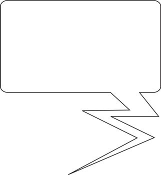 Thought or speech bubble. Could be used as a text space or in a comic strip