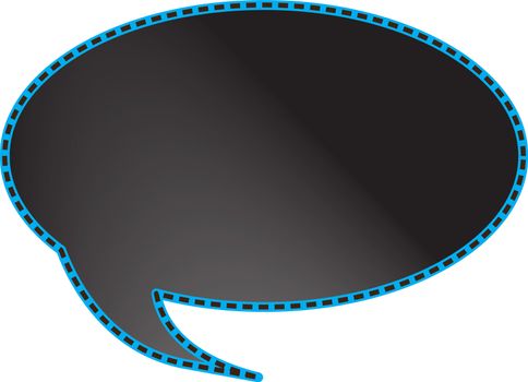 Thought or speech bubble. Could be used as a text space or in a comic strip
