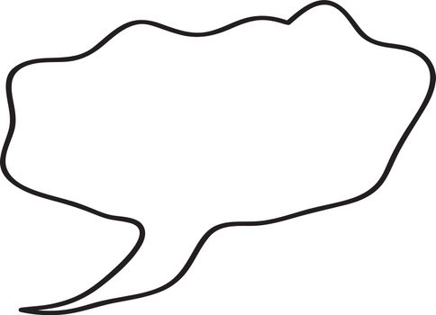 Thought or speech bubble. Could be used as a text space or in a comic strip