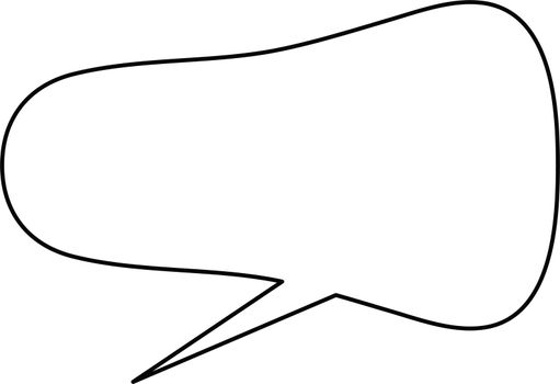 Thought or speech bubble. Could be used as a text space or in a comic strip