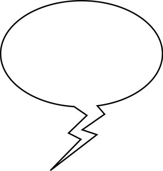 Thought or speech bubble. Could be used as a text space or in a comic strip