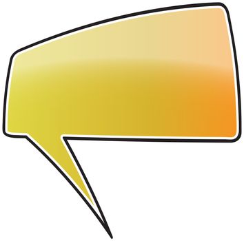 Thought or speech bubble. Could be used as a text space or in a comic strip