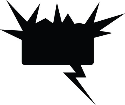 Thought or speech bubble. Could be used as a text space or in a comic strip