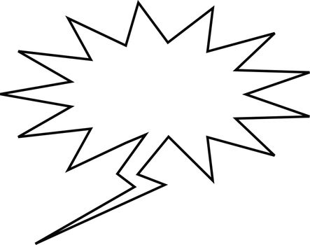 Thought or speech bubble. Could be used as a text space or in a comic strip