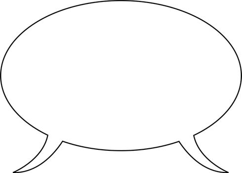 Thought or speech bubble. Could be used as a text space or in a comic strip