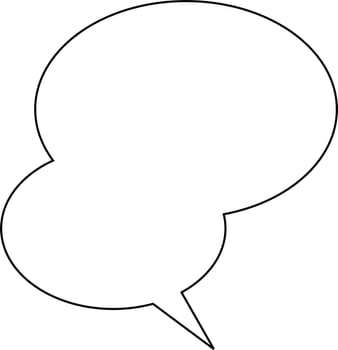 Thought or speech bubble. Could be used as a text space or in a comic strip