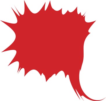 Thought or speech bubble. Could be used as a text space or in a comic strip
