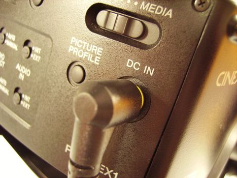 an image with a television video camera's rear
