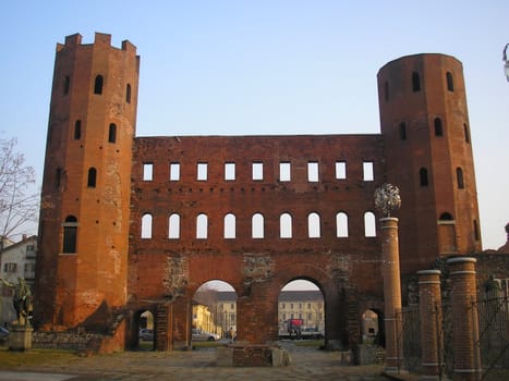 Porte Palatine Roman gates, Turin, Italy