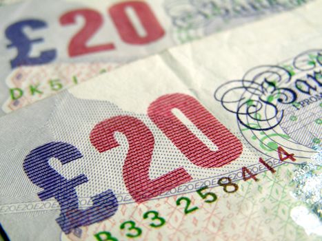 British Pounds banknotes money