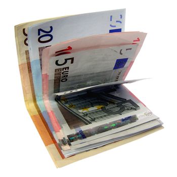 Euro banknotes money