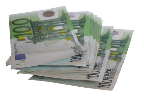 Euro banknotes money