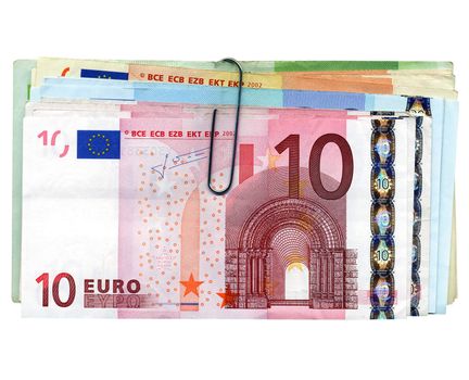 Euro banknotes money