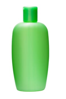 Bottle of shampoo is isolated on a white background