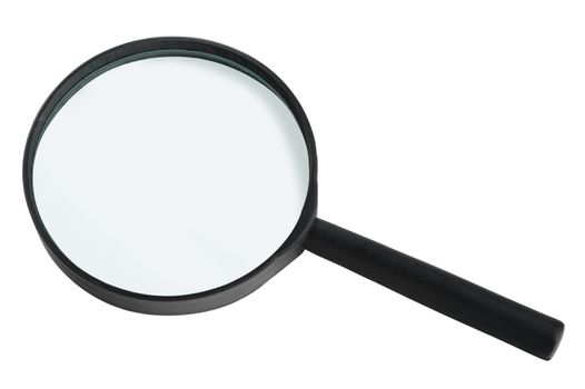 Magnifying glass isolated on white background

