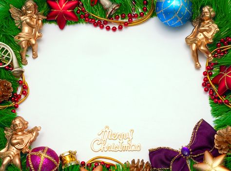 Christmas frame for congratulations