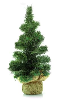 Xmas tree isolated on white background