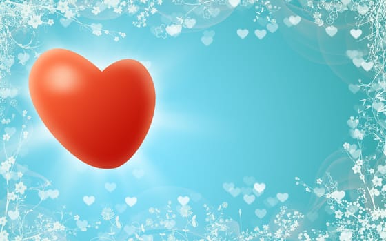 Ideal background for love message