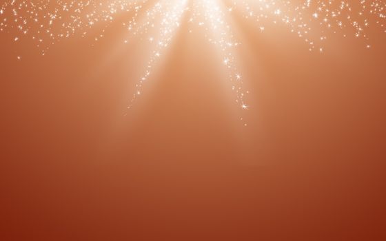 Magic background with sky gradient and flying shining stars