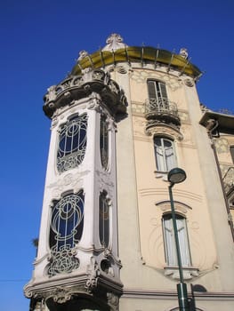 Liberty house in Turin, Italy