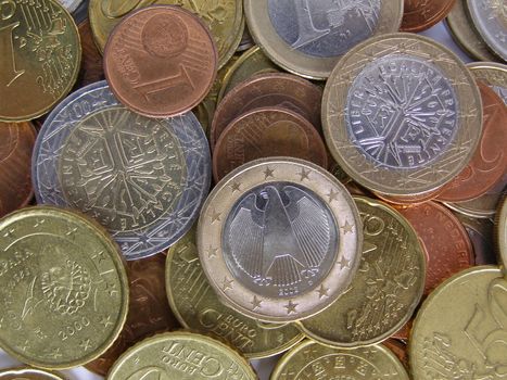 Euro coins money