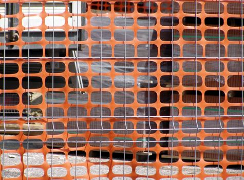 Temporary fence for safety at construction site