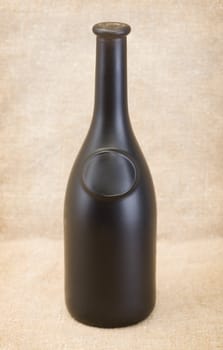 Dark glass bottle for champagne or wine