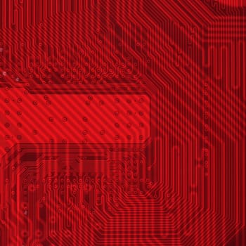 Hi - tech industrial electronic red background texture