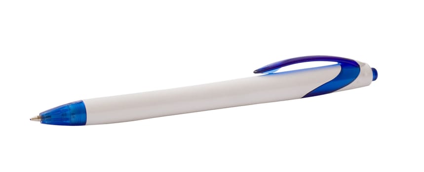 White pen isolated on white background with clipping path.
