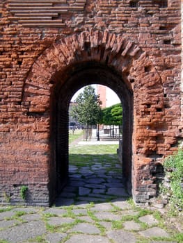 Porte Palatine Roman gates, Turin, Italy