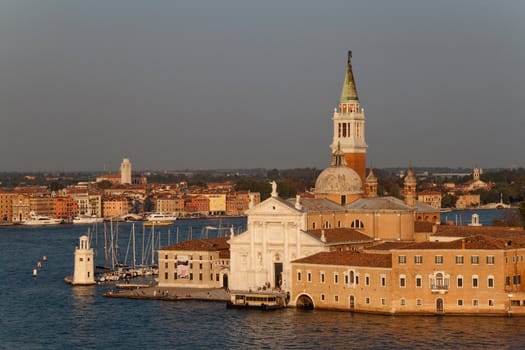 The Basilica of San Giorgio Maggiore which is on its own island in Venice, Italy