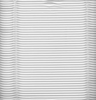 White corrugated cardboard sheet background